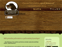 Tablet Screenshot of kopov-matta.sk